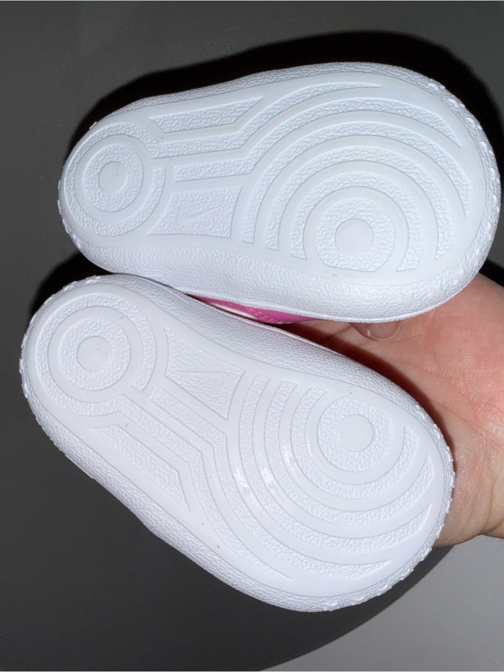 Nike Baby Pink Sneakers with White Swoosh - Picture 3 of 4